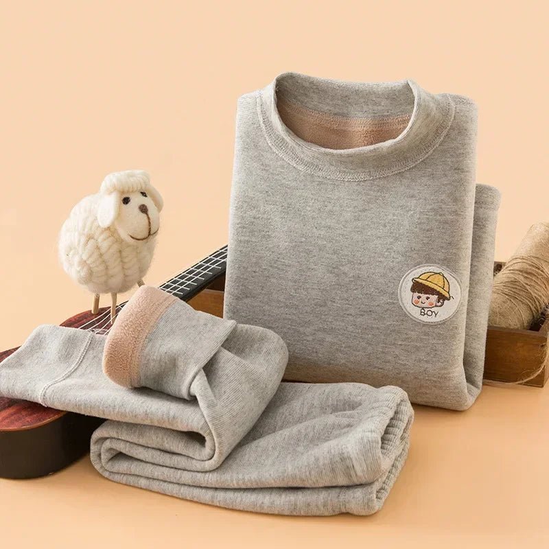 Thermisch ondergoed voor jongens - Fleece met constante temperatuur (37°C) - Winter kleding set - Bivakshop