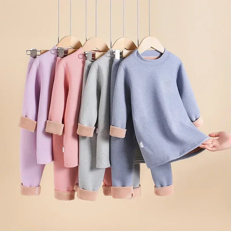 Thermisch ondergoed voor jongens - Fleece met constante temperatuur (37°C) - Winter kleding set - Bivakshop