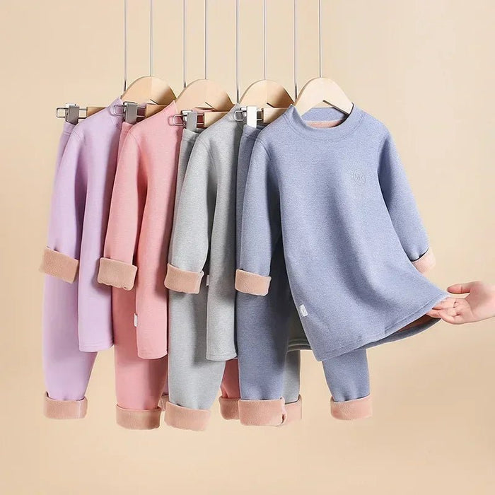 Thermisch ondergoed voor jongens - Fleece met constante temperatuur (37°C) - Winter kleding set - Bivakshop