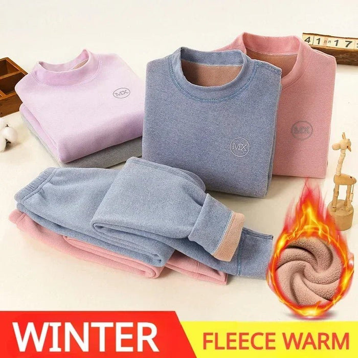 Thermisch ondergoed voor jongens - Fleece met constante temperatuur (37°C) - Winter kleding set - Bivakshop
