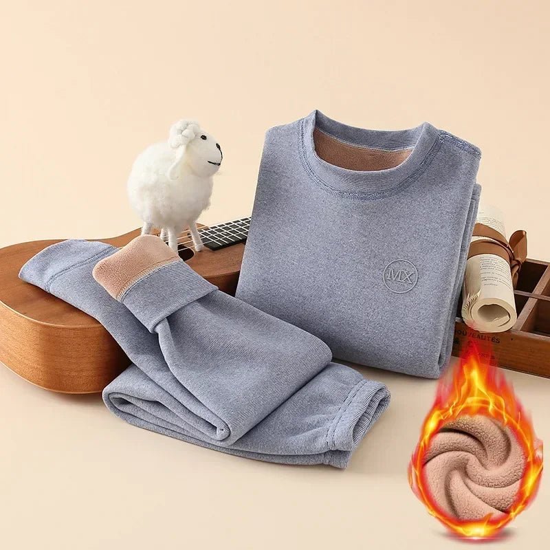 Thermisch ondergoed voor jongens - Fleece met constante temperatuur (37°C) - Winter kleding set - Bivakshop