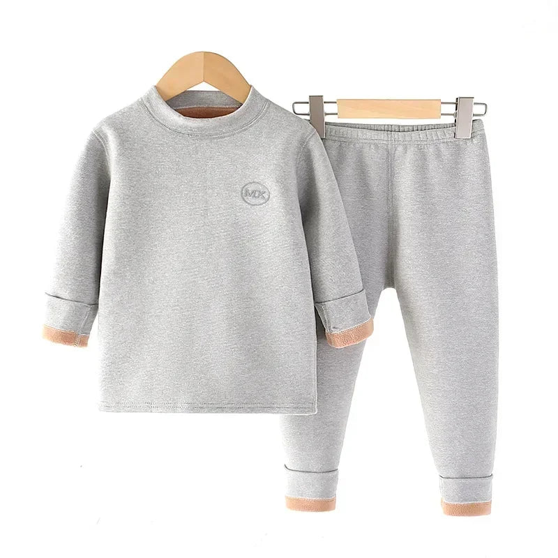 Thermisch ondergoed voor jongens - Fleece met constante temperatuur (37°C) - Winter kleding set - Bivakshop