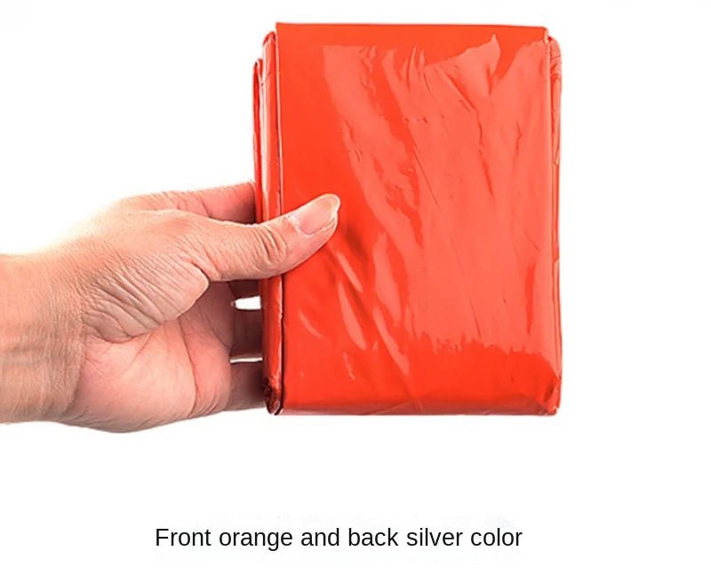 Thermische overlevingsponcho - Reflecterende waterdichte regenjas voor kamperen & wandelen - Bivakshop