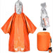 Thermische overlevingsponcho - Reflecterende waterdichte regenjas voor kamperen & wandelen - Bivakshop