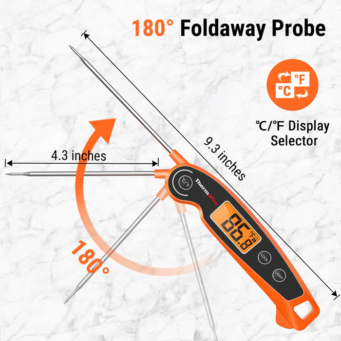 ThermoPro TP605 digitale BBQ - thermometer - Snel en waterdicht - Backlight en kalibratie - Bivakshop