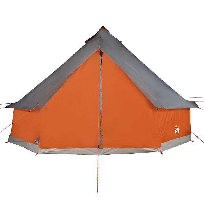 Tipitent Voor Gezin Waterdicht Tipitent – Gezinstent – Waterdicht – Grijs en oranje – 6, 8, 10 of 12 Personen En Oranje - Bivakshop