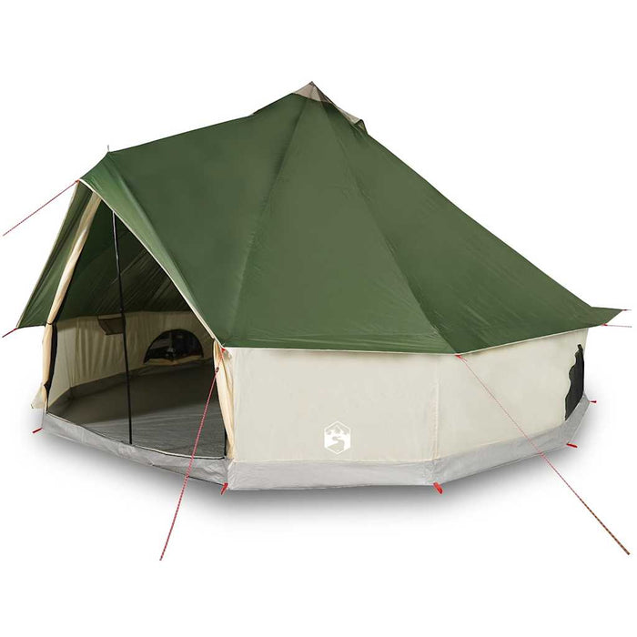 Tipitent – Waterdichte tent – Groen – Ruimtelijk ontwerp – 6, 8, 10 of 12 Personen - Bivakshop