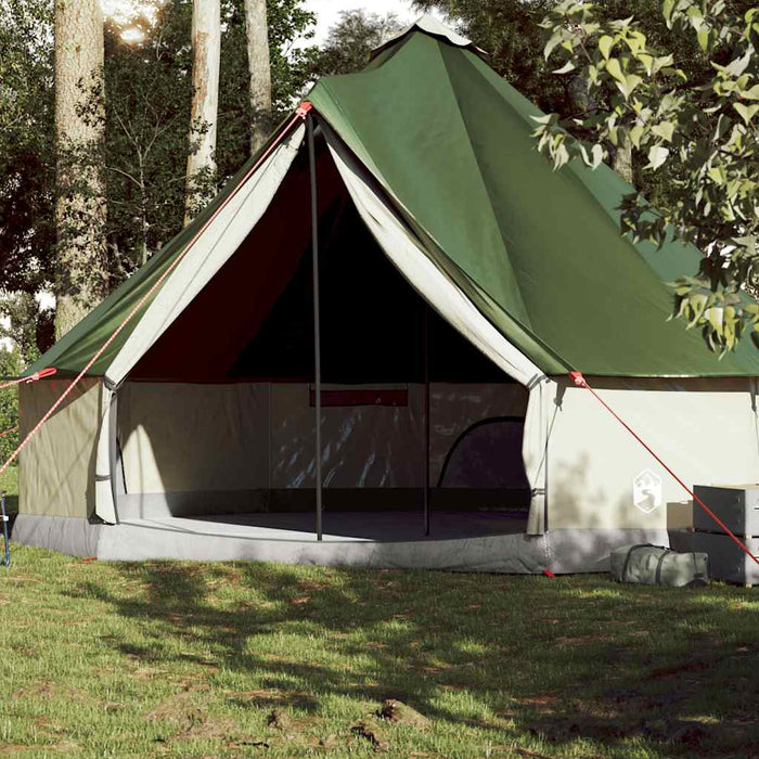 Tipitent – Waterdichte tent – Groen – Ruimtelijk ontwerp – 6, 8, 10 of 12 Personen - Bivakshop