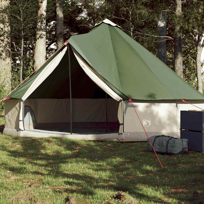 Tipitent – Waterdichte tent – Groen – Ruimtelijk ontwerp – 6, 8, 10 of 12 Personen - Bivakshop