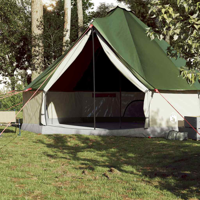 Tipitent – Waterdichte tent – Groen – Ruimtelijk ontwerp – 6, 8, 10 of 12 Personen - Bivakshop