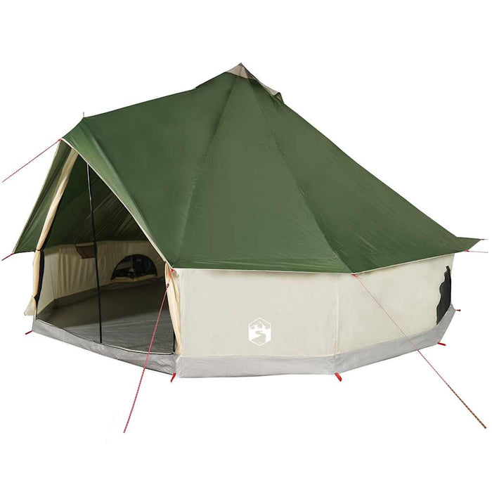 Tipitent – Waterdichte tent – Groen – Ruimtelijk ontwerp – 6, 8, 10 of 12 Personen - Bivakshop
