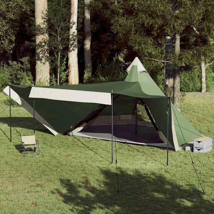 Tipitent – Waterdichte tent – Groen – Ruimtelijk ontwerp – 6 of 8 Personen - Bivakshop