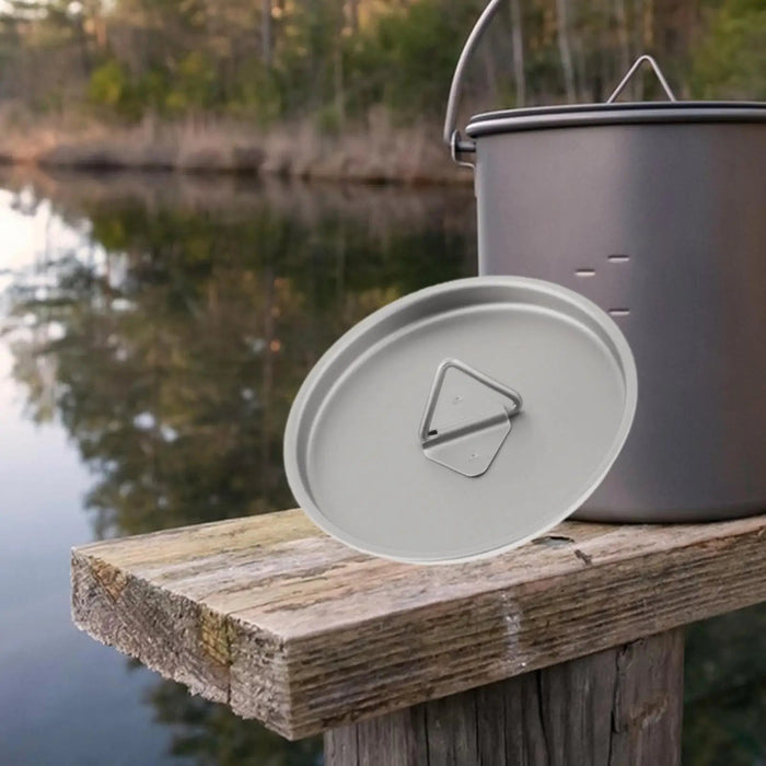 Titanium deksel voor campingbeker – lichtgewicht & herbruikbaar deksel voor outdoor drinkgerei - Bivakshop