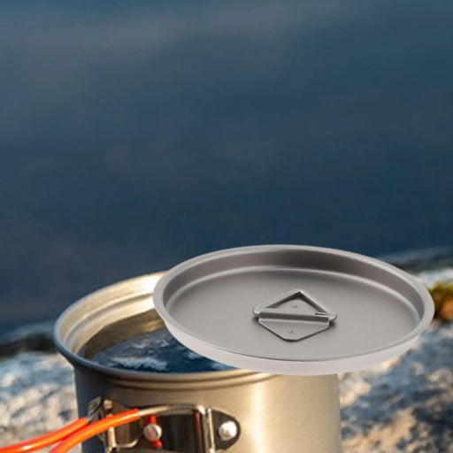 Titanium deksel voor campingbeker – lichtgewicht & herbruikbaar deksel voor outdoor drinkgerei - Bivakshop