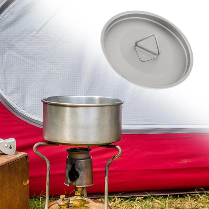 Titanium deksel voor campingbeker – lichtgewicht & herbruikbaar deksel voor outdoor drinkgerei - Bivakshop