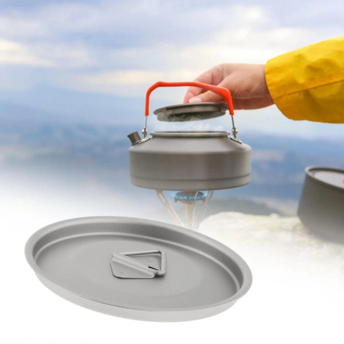 Titanium deksel voor campingbeker – lichtgewicht & herbruikbaar deksel voor outdoor drinkgerei - Bivakshop