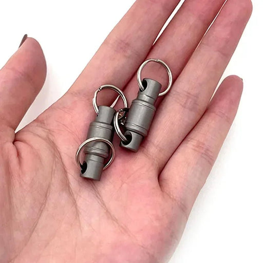 Titanium Rotate Buckle Portable Multifunctional EDC Outdoor Tool Titanium Alloy Waist Belt Quick Buckle Keyring - Bivakshop