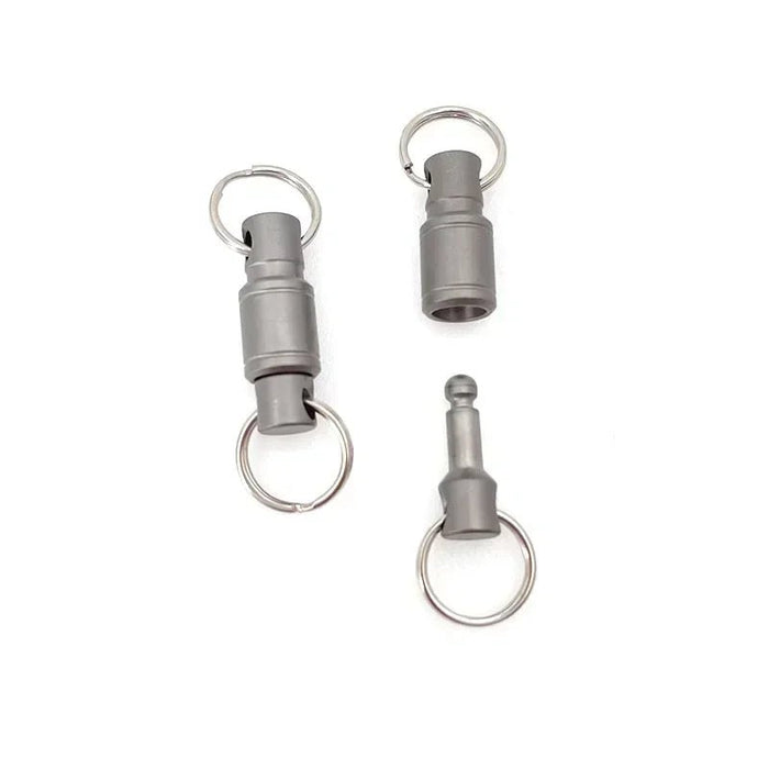 Titanium Rotate Buckle Portable Multifunctional EDC Outdoor Tool Titanium Alloy Waist Belt Quick Buckle Keyring - Bivakshop