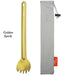 Titanium spork met lange steel - Ultralicht - Voor kamperen en picknicks - Bivakshop