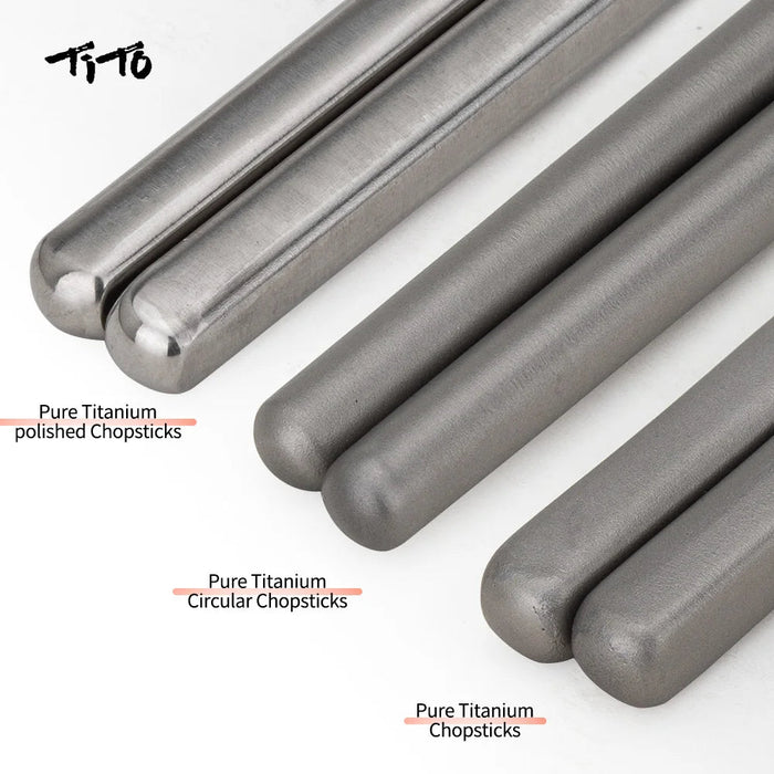 Tito titanium - Lichtgewicht duurzame eetstokjes - Bivakshop