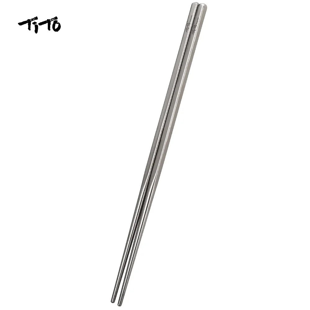 Tito titanium - Lichtgewicht duurzame eetstokjes - Bivakshop