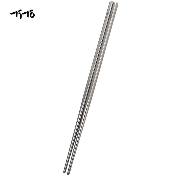 Tito titanium - Lichtgewicht duurzame eetstokjes - Bivakshop
