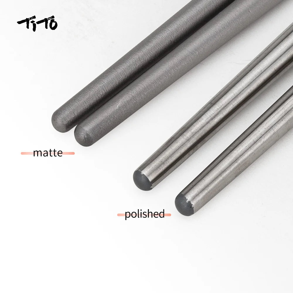 Tito titanium - Lichtgewicht duurzame eetstokjes - Bivakshop