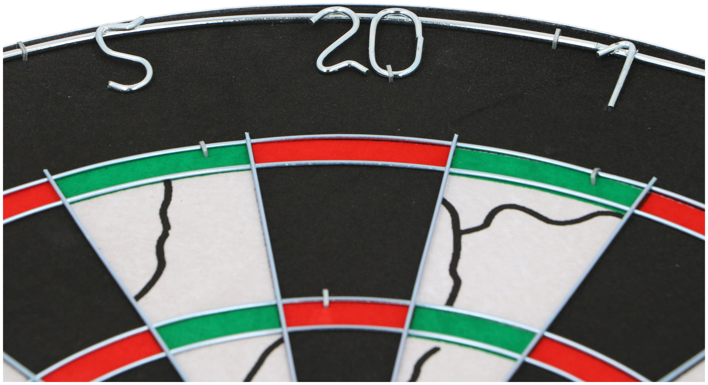 Toernooikwaliteit dartbord - Oefen als een pro met tweezijdig bord en 2 sets dartpijlen - Bivakshop