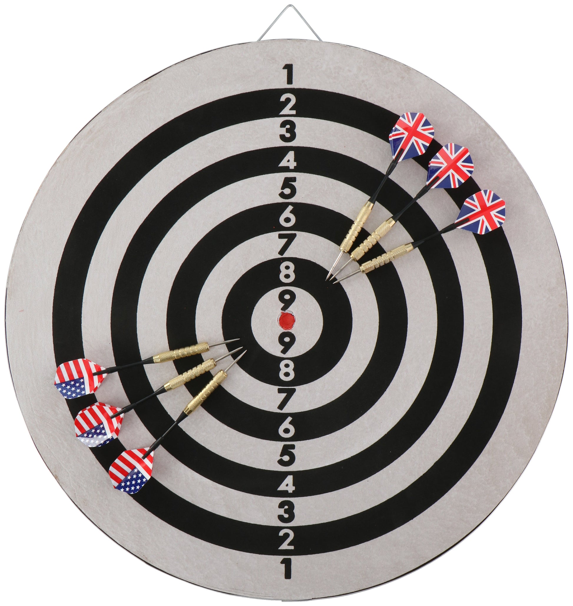 Toernooikwaliteit dartbord - Oefen als een pro met tweezijdig bord en 2 sets dartpijlen - Bivakshop