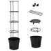 Tomatenkweekpot – Ø29,5 cm – 115 cm – Polypropeen – Antraciet – Met Klimsteun - Bivakshop