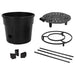 Tomatenkweekpot – Ø29,5 cm – 115 cm – Polypropeen – Antraciet – Met Klimsteun - Bivakshop
