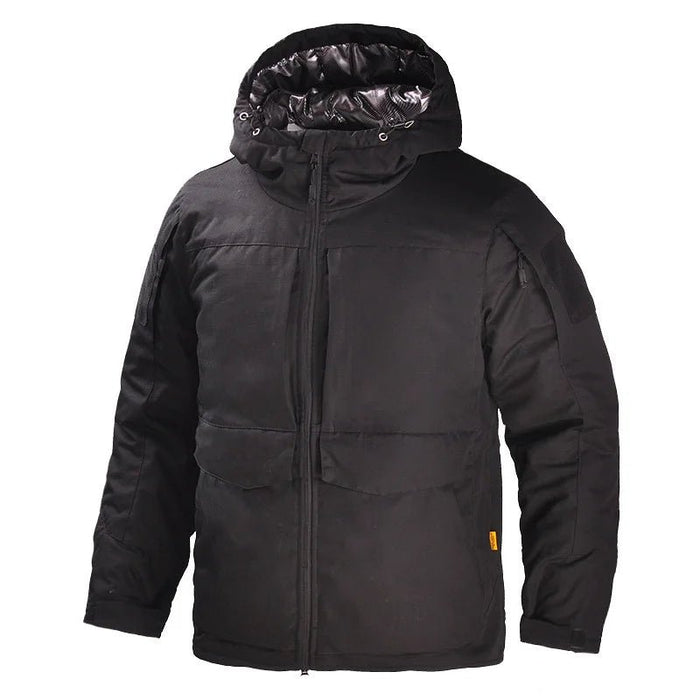 TopFight heren winterjas - Warmte - reflecterende camouflage jas met capuchon - Water - en winddicht - Bivakshop