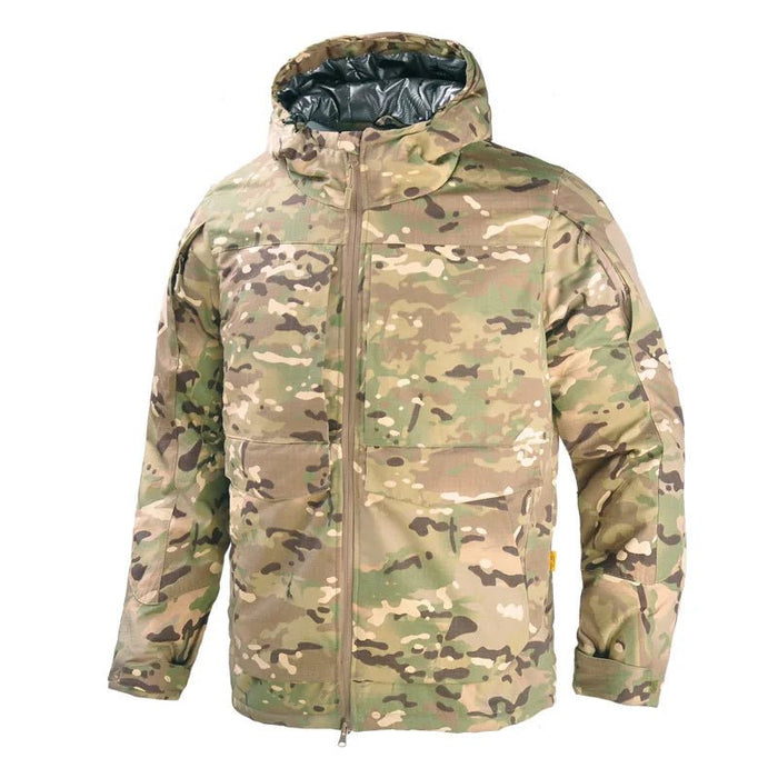 TopFight heren winterjas - Warmte - reflecterende camouflage jas met capuchon - Water - en winddicht - Bivakshop