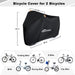 Toptrek fietsenhoes 210D oxford buitenopslag - Anti-UV fietsenhoes met waterdicht membraan - Bivakshop