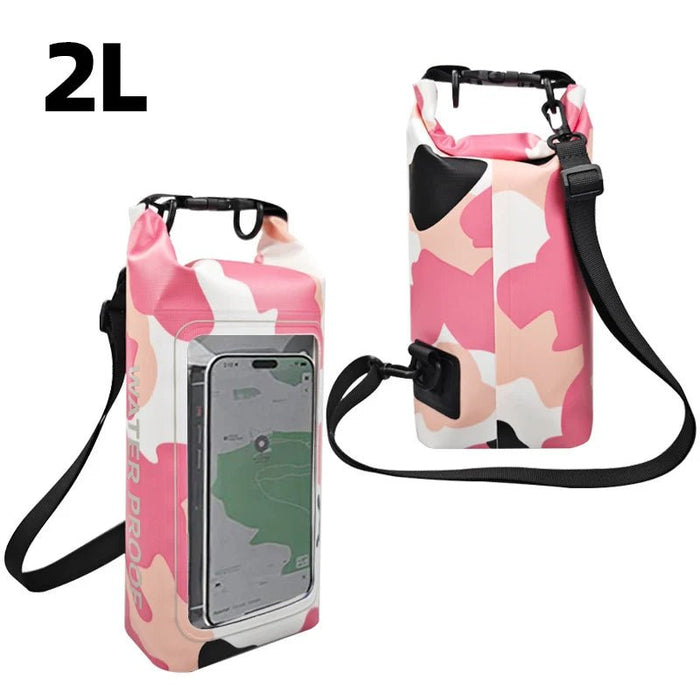 Touchscreen drybag 2 L – Waterdichte unisex tas voor outdoor & wateractiviteiten - Bivakshop
