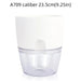 Transparante Zelfbewaterende Bloempot – Dubbele Laag – Indoor Plantenpot met Waterabsorptie Katoentouw - Bivakshop