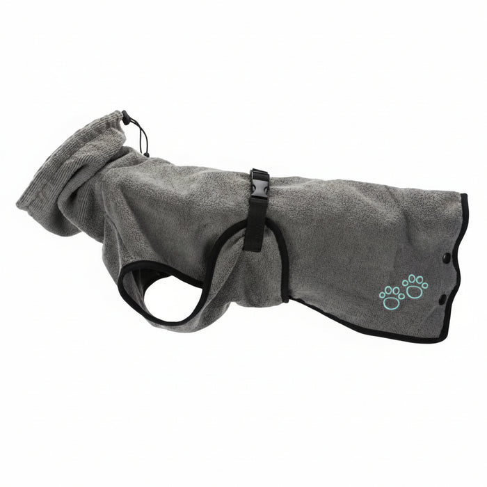 Trixie - Badjas & Huisoverall Badstof Grijs - Diverse maten - Bivakshop