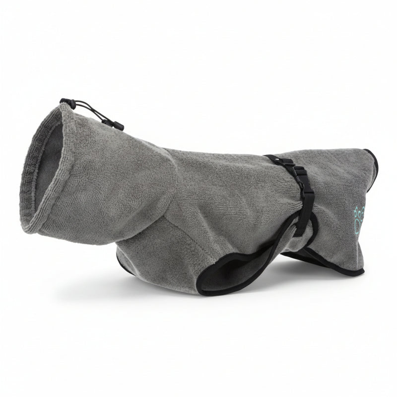 Trixie - Badjas & Huisoverall Badstof Grijs - Diverse maten - Bivakshop