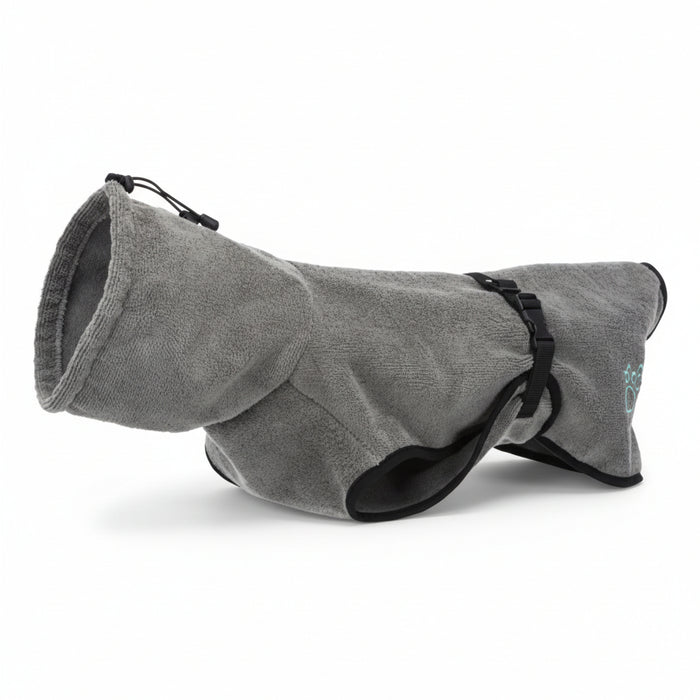 Trixie - Badjas & Huisoverall Badstof Grijs - Diverse maten - Bivakshop