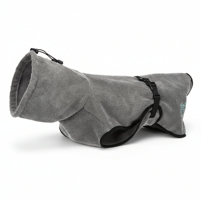 Trixie - Badjas & Huisoverall Badstof Grijs - Diverse maten - Bivakshop