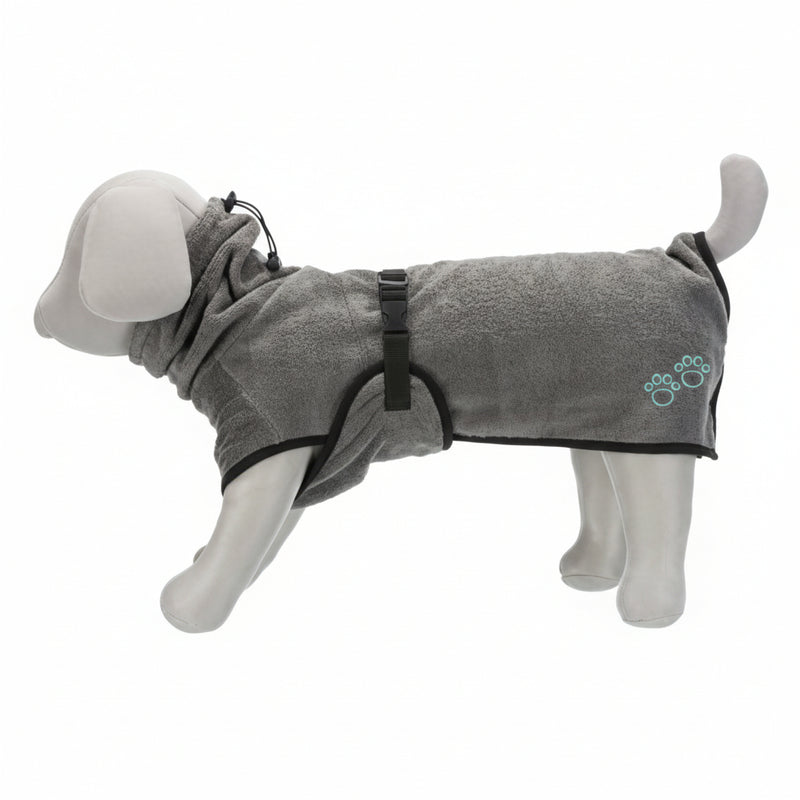 Trixie - Badjas & Huisoverall Badstof Grijs - Diverse maten - Bivakshop