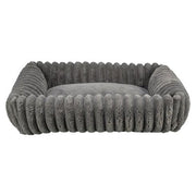 Trixie - Hondenmand Lonni - Ribfluweel Hoekig Grijs - Diverse Maten - Bivakshop