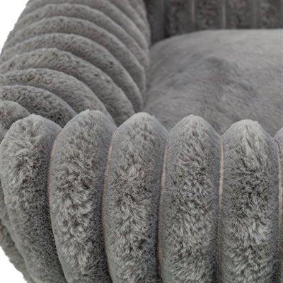 Trixie - Hondenmand Lonni - Ribfluweel Hoekig Grijs - Diverse Maten - Bivakshop