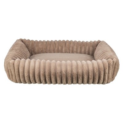 Trixie - Hondenmand Lonni - Ribfluweel Hoekig Lichtbruin - Diverse Maten - Bivakshop