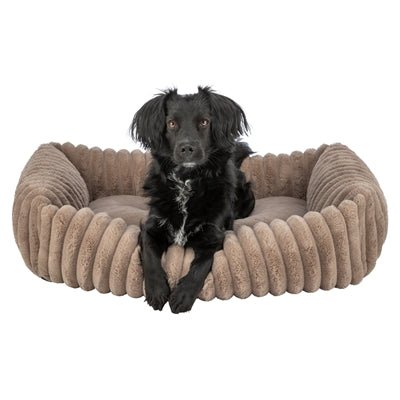 Trixie - Hondenmand Lonni - Ribfluweel Hoekig Lichtbruin - Diverse Maten - Bivakshop