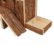 Trixie - Huis Henna - Natuurlijk Schorshout Speelhuis (27x15x21 cm) - Bivakshop