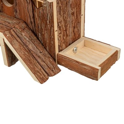 Trixie - Huis Henna - Natuurlijk Schorshout Speelhuis (27x15x21 cm) - Bivakshop