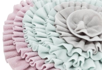 Trixie - Junior Snuffelmat - Interactieve Puzzel - Roze / Mint / Grijs (38 cm) - Bivakshop