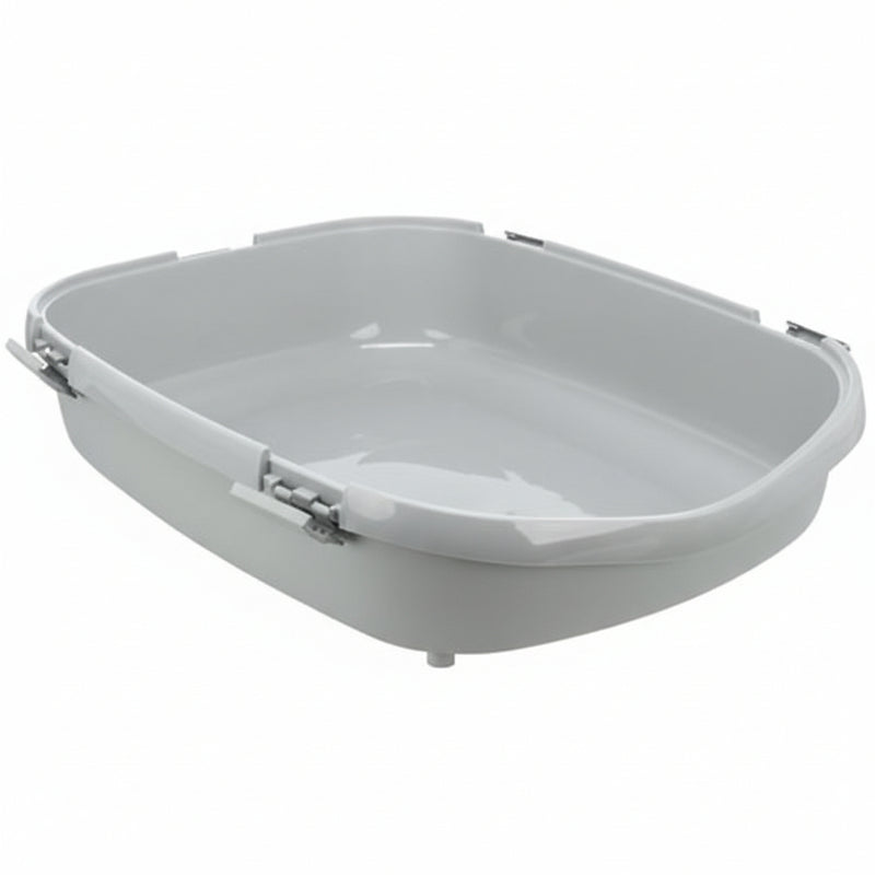 Trixie - Kattenbak Primo XXL Met Rand Grijs / Wit - 71x56x25 cm - Extra Groot - Bivakshop