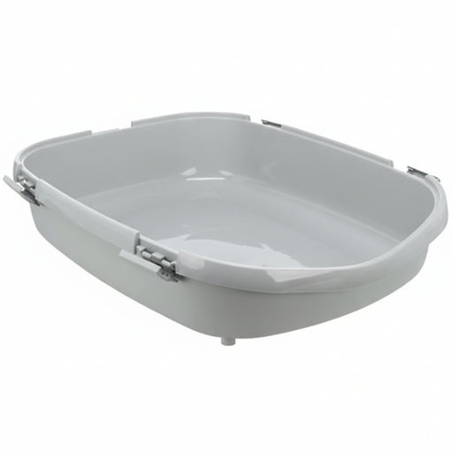 Trixie - Kattenbak Primo XXL Met Rand Grijs / Wit - 71x56x25 cm - Extra Groot - Bivakshop